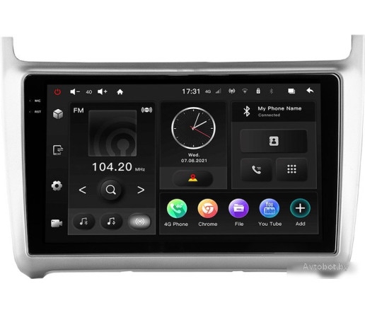 USB-магнитола Incar TMX2-8609-3 (для VW Polo 10-20)