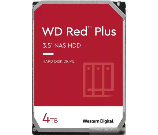 Жесткий диск WD Red Plus 4TB WD40EFPX Жесткий диск WD Red Plus 4TB WD40EFPX