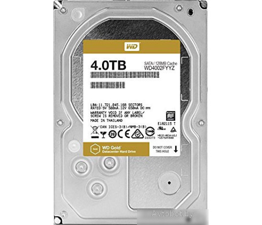 Жесткий диск WD WD Gold 4TB [WD4002FYYZ]