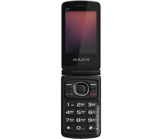 Кнопочный телефон Maxvi E7 (красный) Кнопочный телефон Maxvi E7 (красный)