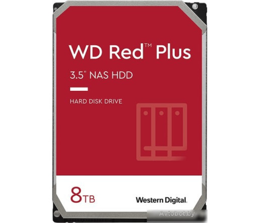 Жесткий диск WD Red Plus 8TB WD80EFBX Жесткий диск WD Red Plus 8TB WD80EFBX