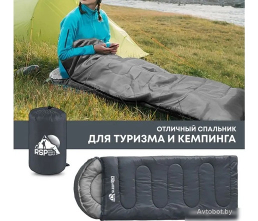 Спальный мешок RSP Outdoor Sleep 450 L RipStop 2024 (серый, 220x75см, молния слева)