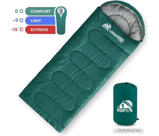Спальный мешок RSP Outdoor Lager 450 R (220x75см, молния справа)