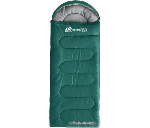 Спальный мешок RSP Outdoor Sleep 350 L (зеленый, 220x75см, молния слева)