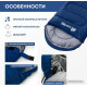 Спальный мешок RSP Outdoor Sleep 450 L RipStop 2024 (синий, 220x75см, молния слева)