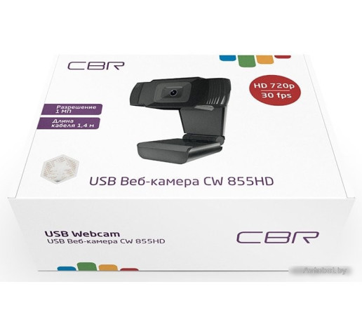 Веб-камера CBR CW 855HD (чёрный)