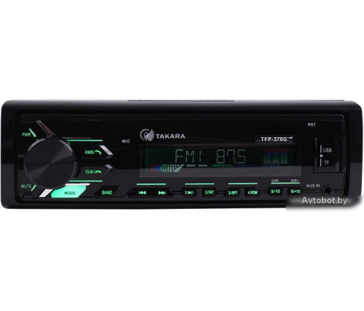 USB-магнитола Takara TFP-370BT Green