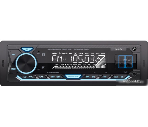 USB-магнитола Aura Fireball-305BT
