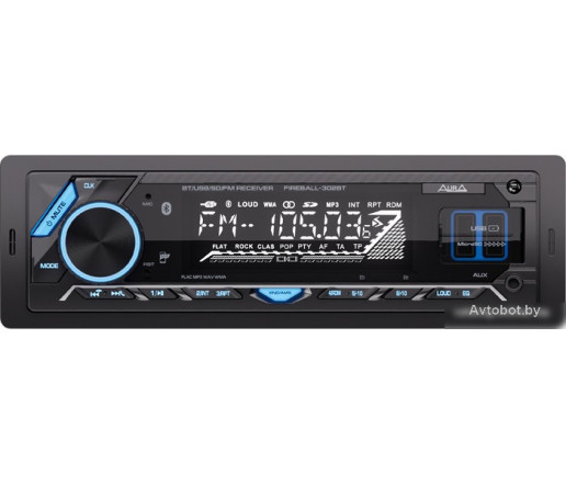 USB-магнитола Aura Fireball-302BT