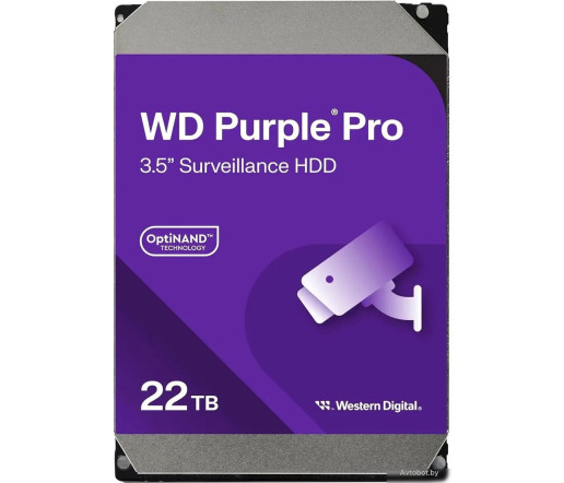Жесткий диск WD Purple Pro 22TB WD221PURP Жесткий диск WD Purple Pro 22TB WD221PURP