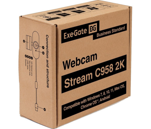 Веб-камера ExeGate Stream С958 2K