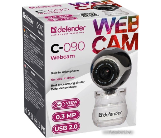 Веб-камера Defender C-090 (черный)