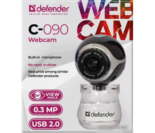 Веб-камера Defender C-090 (черный)