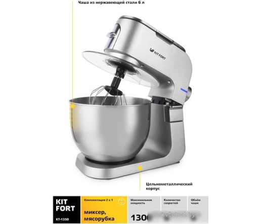 Кухонный комбайн Kitfort KT-1350 Кухонный комбайн Kitfort KT-1350
