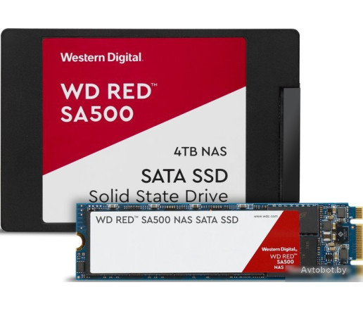 SSD WD Red SA500 NAS 4TB WDS400T1R0A SSD WD Red SA500 NAS 4TB WDS400T1R0A
