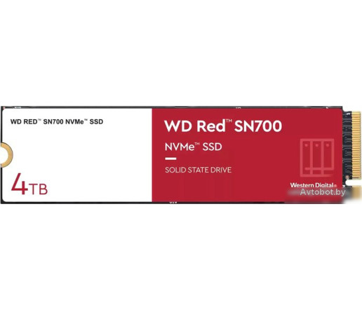SSD WD Red SN700 4TB WDS400T1R0C SSD WD Red SN700 4TB WDS400T1R0C