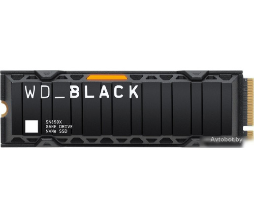 SSD WD Black SN850X NVMe Heatsink 1TB WDS100T2XHE