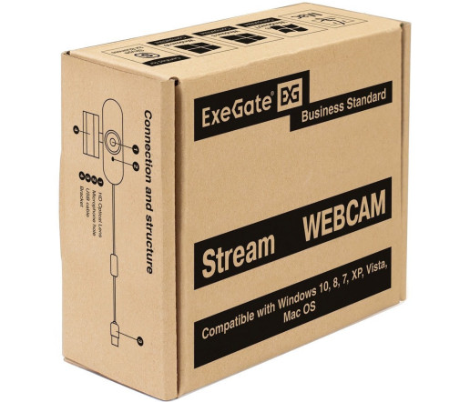 Веб-камера ExeGate Stream C925 FullHD T-Tripod Веб-камера ExeGate Stream C925 FullHD T-Tripod