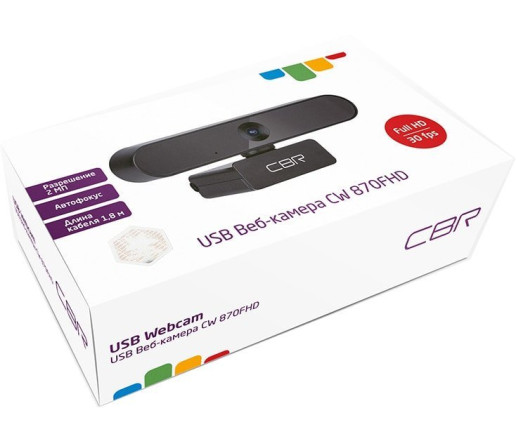 Веб-камера CBR CW 870FHD (чёрный) Веб-камера CBR CW 870FHD (чёрный)
