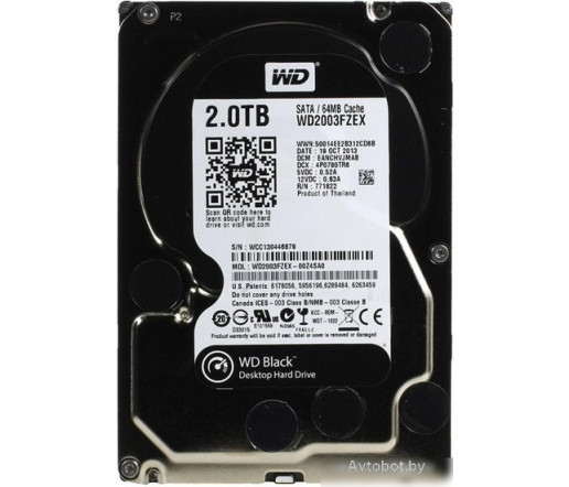 Жесткий диск WD Black 2TB (WD2003FZEX) Жесткий диск WD Black 2TB (WD2003FZEX)