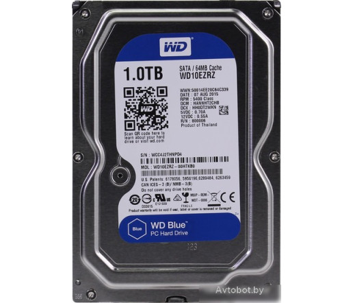 Жесткий диск WD Blue 1TB (WD10EZRZ) Жесткий диск WD Blue 1TB (WD10EZRZ)