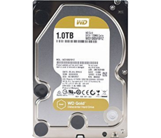 Жесткий диск WD WD Gold 1TB [WD1005FBYZ]