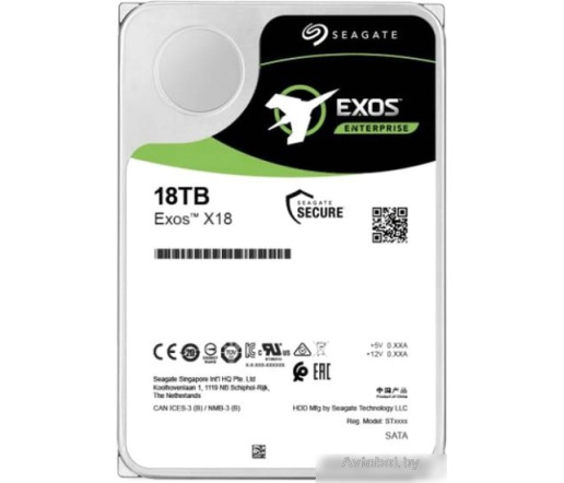 Жесткий диск Seagate Exos X18 18TB ST18000NM004J Жесткий диск Seagate Exos X18 18TB ST18000NM004J
