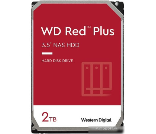 Жесткий диск WD Red Plus 2TB WD20EFZX Жесткий диск WD Red Plus 2TB WD20EFZX