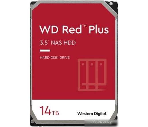 Жесткий диск WD Red Plus 14TB WD140EFGX Жесткий диск WD Red Plus 14TB WD140EFGX
