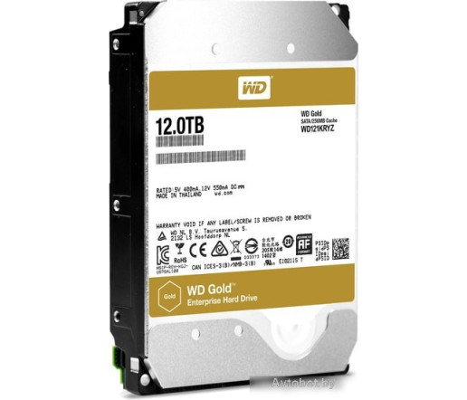 Жесткий диск WD Gold 12TB WD121KRYZ Жесткий диск WD Gold 12TB WD121KRYZ