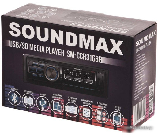 USB-магнитола Soundmax SM-CCR3168B